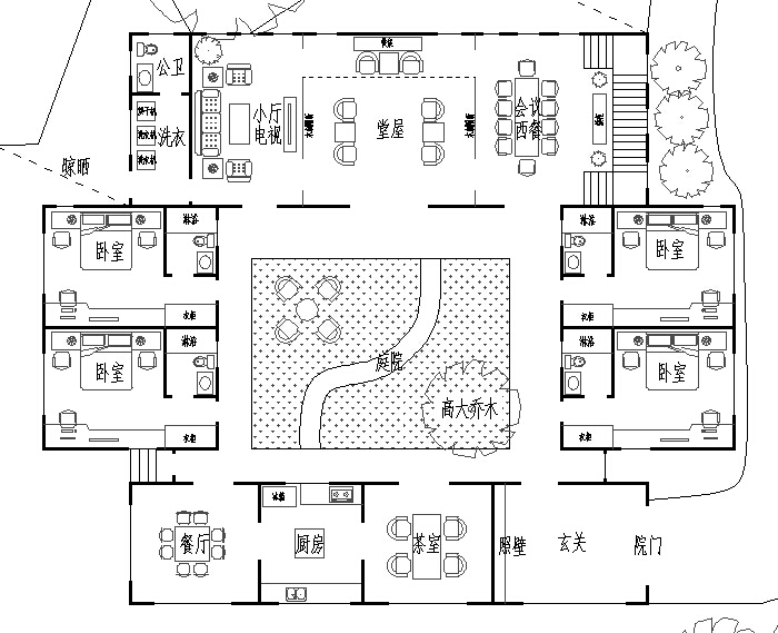 古建四合院設(shè)計(jì)效果圖,古建四合院設(shè)計(jì)