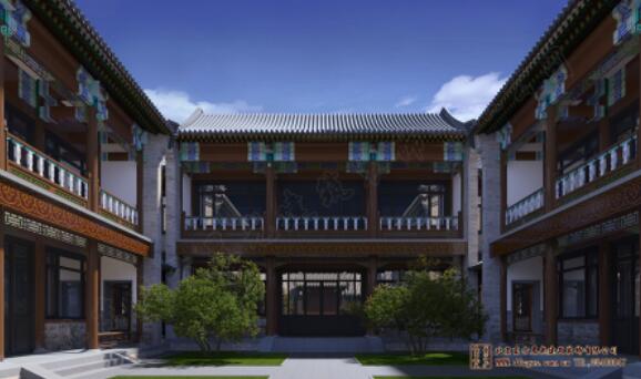 農(nóng)村仿古中式建筑裝修效果圖